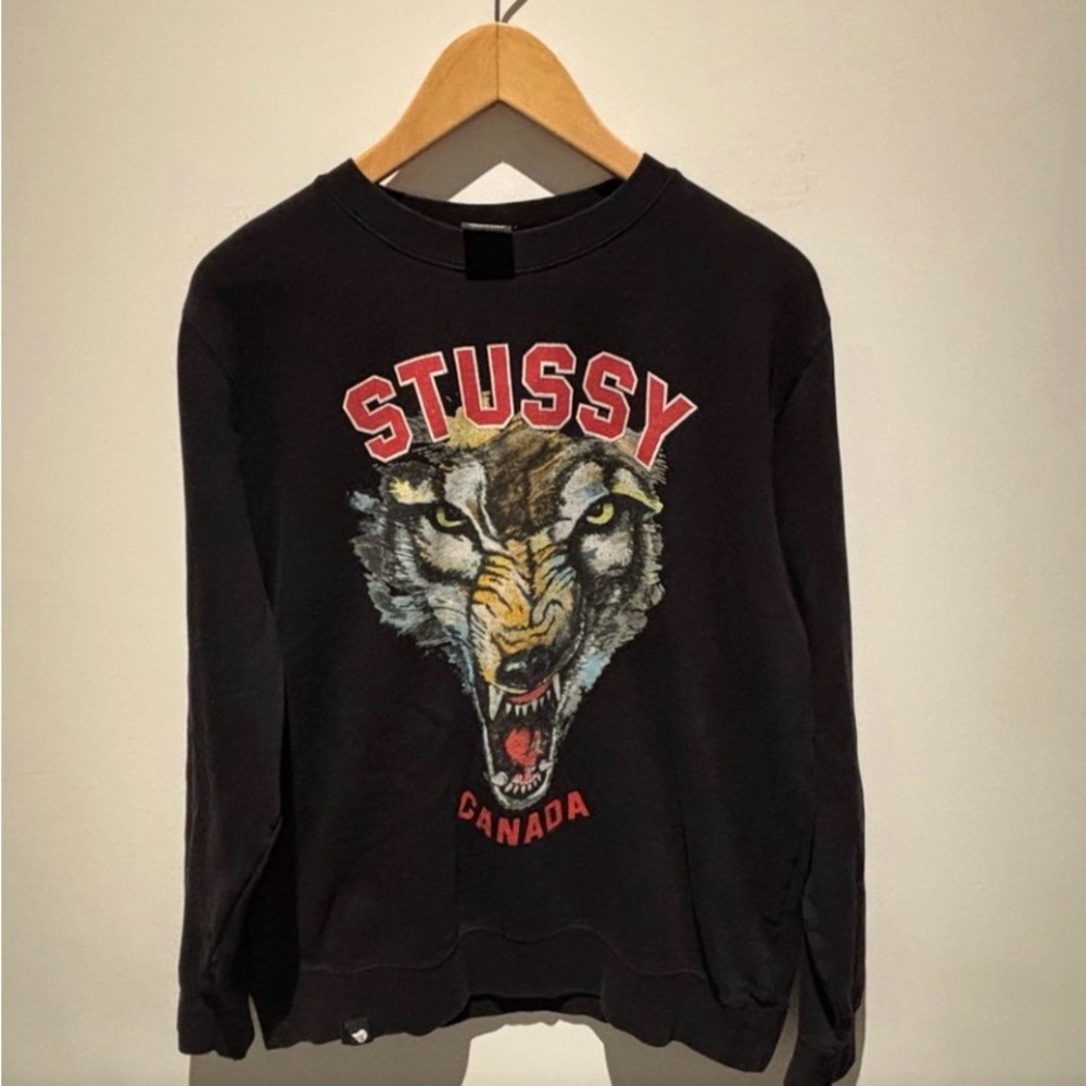 Vintage Stussy Men's Large crewneck